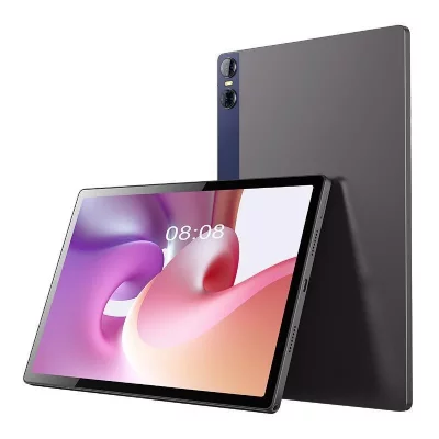 YONIS Tablette Tactile 10 Pouces Android 12 8GB 128GB 4G LTE Double SIM Gris Espace 