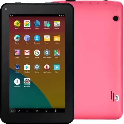 YONIS Tablette Tactile Android 7 pouces 6.0 Quad Core 1.3Ghz Wifi Bluetooth 32Go Rose 