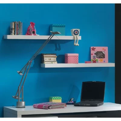 VIPACK Tablettes Murales Laqu&eacute;es Blanches - LARA