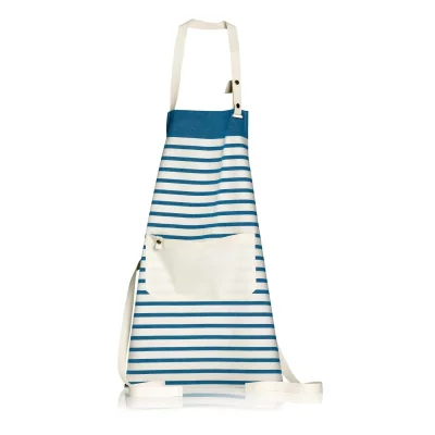 WINKLER Tablier De Cuisine En Coton Ivoire/Bleu 72 X 75