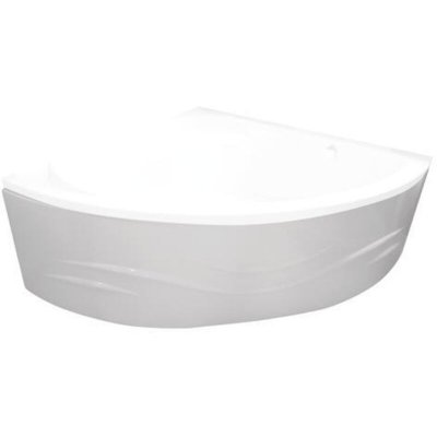 Tablier pour baignoire - Blanc motif vague - 135x135cm