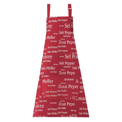 WINKLER Tablier rouge Sel & Poivre 85 cm 