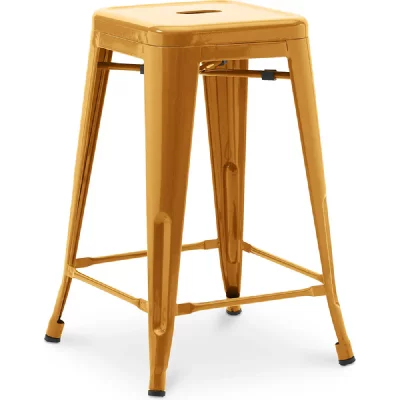 Tabouret de bar - Design industriel - 60cm - Nouvelle &eacute;dition - Stylix Dor&eacute;