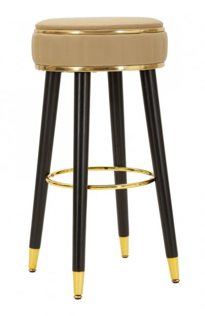 Tabouret de Bar Design London 74cm Marron - Polyur&eacute;thane