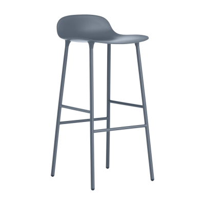 Tabouret de bar en acier et pp bleu 75 cm Form - Normann Copenhagen