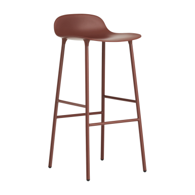 Tabouret de bar en acier et pp rouge 75 cm Form - Normann Copenhagen