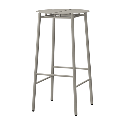 Tabouret de bar en acier taupe 75 cm Novo - AYTM