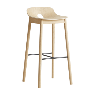 Tabouret de bar en bois de ch&ecirc;ne Mono - WOUD