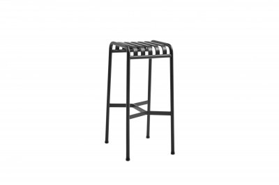 Tabouret de bar en m&eacute;tal anthracite Palissade - HAY