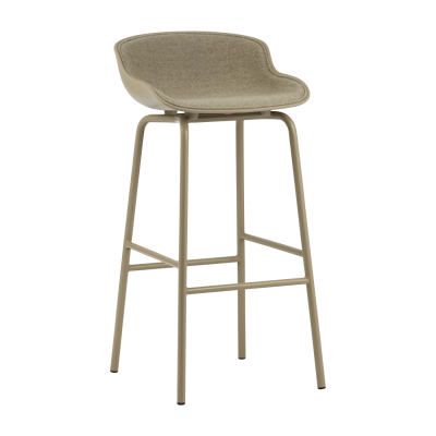 Tabouret de bar Hyg, rembourrage frontal de 75 cm - sable