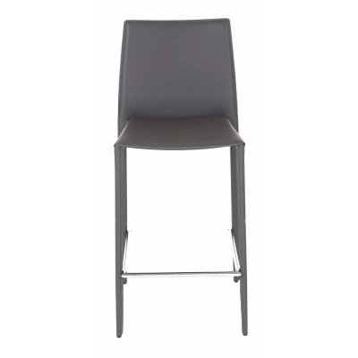 Tabouret de bar Lot de 2 Tabourets plan de travail Gris fonc&eacute;