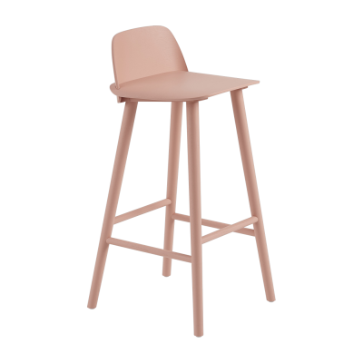 Tabouret de bar Nerd fr&ecirc;ne rose bronz&eacute; H89 cm - Muuto