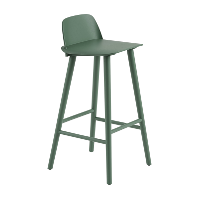 Tabouret de bar Nerd fr&ecirc;ne vert H89 cm - Muuto
