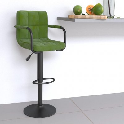 Tabouret De Bar Vert Clair Velours Vidaxl
