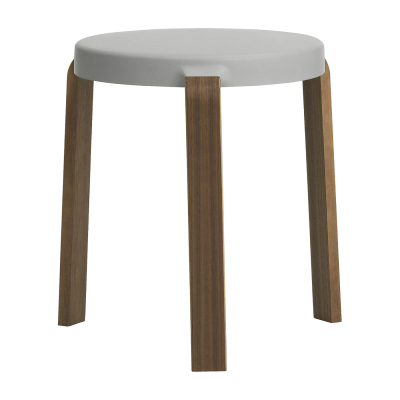NORMANN COPENHAGEN Tabouret en noyer gris TAP Grey - 