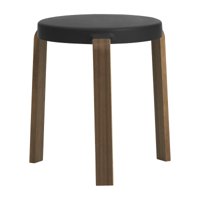 NORMANN COPENHAGEN Tabouret en noyer noir TAP noir - 