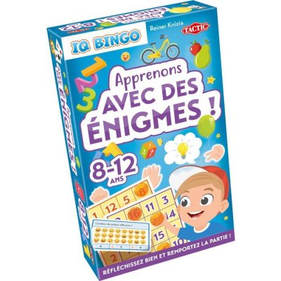 TACTIC  IQ Bingo Apprenons avec des &eacute;nigmes - 2 &agrave; 6 joueurs
