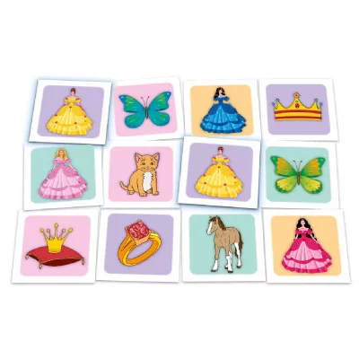 TACTIC  m&eacute;moire Dino Memo carton 22 x 22 cm 54-part