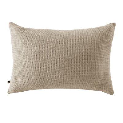 ALTOBUY Taie d'oreiller 50x70cm en coton nid d'abeille coloris Ficelle - ALMARA -