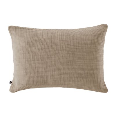 ALTOBUY Taie d'oreiller 50x70cm gaze de coton coloris Ficelle - INALIA -