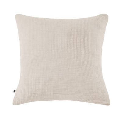ALTOBUY Taie d'oreiller 60x60cm gaze de coton coloris Pampa - INALIA -