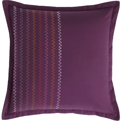 HOUSSE DE REVE Taie d'oreiller 65x65cm 100%percale coton elegance ciruela
