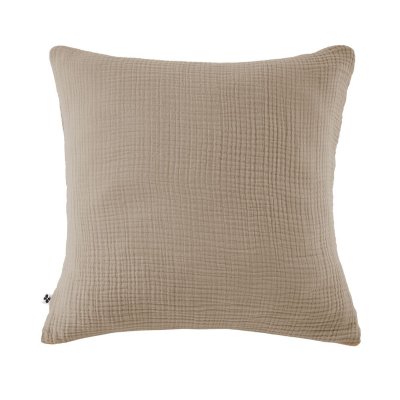 ALTOBUY Taie d'oreiller 80x80cm gaze de coton coloris Ficelle - INALIA -