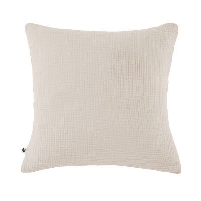 ALTOBUY Taie d'oreiller 80x80cm gaze de coton coloris Pampa - INALIA -