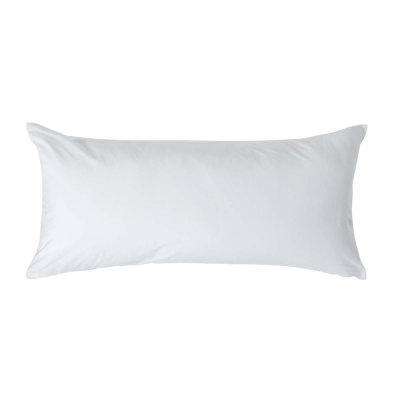 HOMESCAPES Taie d'oreiller Blanc 100% coton Egyptien 200 fils 40 x 80 cm