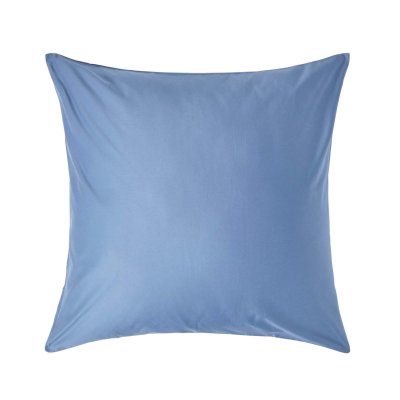 HOMESCAPES Taie d'oreiller Bleu 100% coton Egyptien 1000 fils 80 x 80 cm
