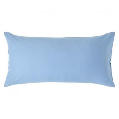 HOMESCAPES Taie d'oreiller Bleu 100% coton Egyptien 200 fils 40 x 80 cm