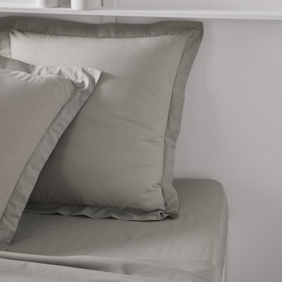 TODAY Taie d'oreiller carr&eacute;e 100% coton bio 63 x 63 cm organic - beige dune