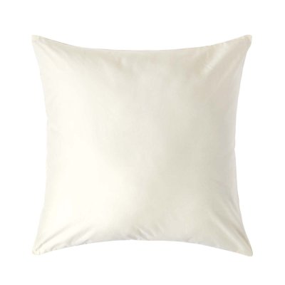 HOMESCAPES Taie d'oreiller Cr&egrave;me 100% coton Egyptien 1000 fils 80 x 80 cm