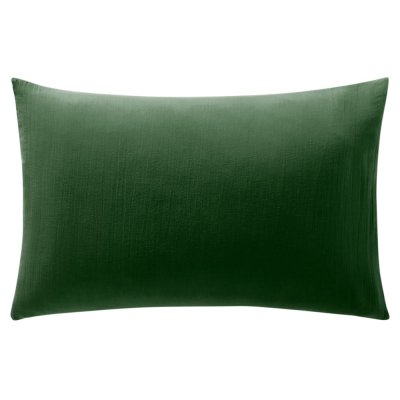 BECQUET Taie d'oreiller DOUBLE GAZE kaki en double gaz de coton