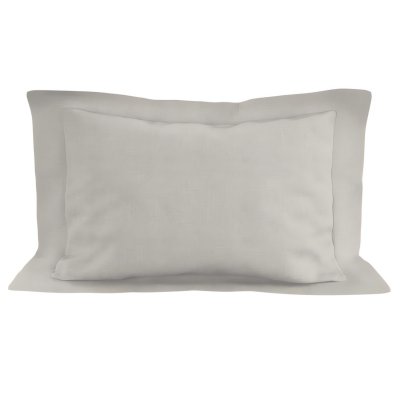 SOLEIL D OCRE Taie d'oreiller en coton 57 fils 50x70 cm uni lin, par soleil d'ocre