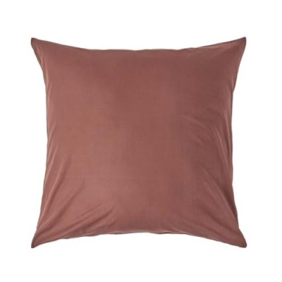 HOMESCAPES Taie D'oreiller En Coton &Eacute;gyptien 200 Fils Coloris Chocolat 40 X 40 Cm