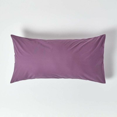 HOMESCAPES Taie d'Oreiller en coton &eacute;gyptien Raisin - 200 fils - 50 x 90 cm