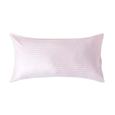 HOMESCAPES Taie d'Oreiller en coton &eacute;gyptien Rose - 330 fils - 50 x 90 cm