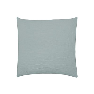 ESSIX Taie d'oreiller en gaze de coton lav&eacute;e Tendresse Celadon 65x65 cm