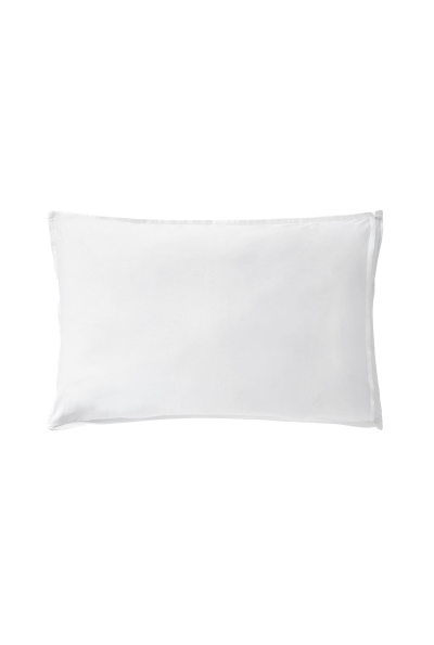 ESSIX Taie d'oreiller en jacquard de satin Grand H&ocirc;tel Blanc 50x75 cm
