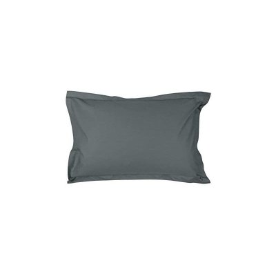 AC DECO Taie D'oreiller En Percale De Coton - Manoir - 50 X 70 Cm - Ardoise