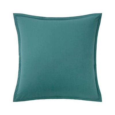 OLIVIER DESFORGES Taie d'oreiller en percale de coton oc&eacute;an 65 x 65 cm