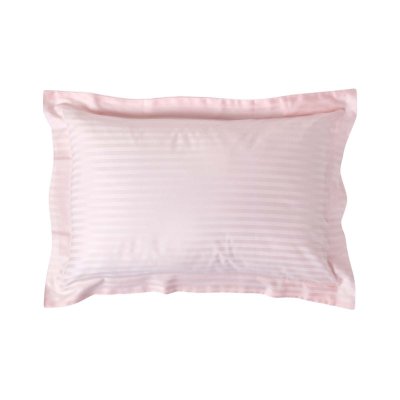 HOMESCAPES Taie d'oreiller en satin de coton Egyptien Rose 330 fils