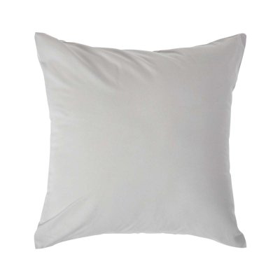 HOMESCAPES Taie d'oreiller Gris argent&eacute; 100% coton Egyptien 200 fils 40 x 40 cm