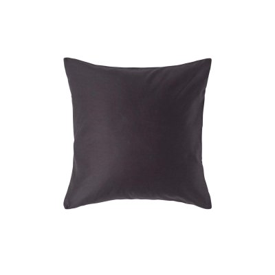 HOMESCAPES Taie d'oreiller Gris fonc&eacute; 100% coton Egyptien 1000 fils 40 x 40 cm