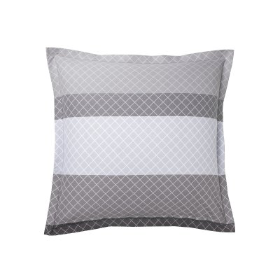 ORIGIN Taie D'oreiller Imprim&eacute;e En Lyocell, Georges - 63 X 63 Cm - Gris