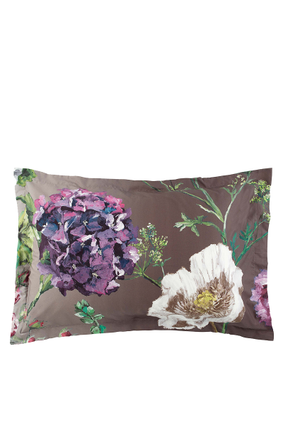 DESIGNERS GUILD Taie d'oreiller imprim&eacute;e en percale de coton, Alexandria