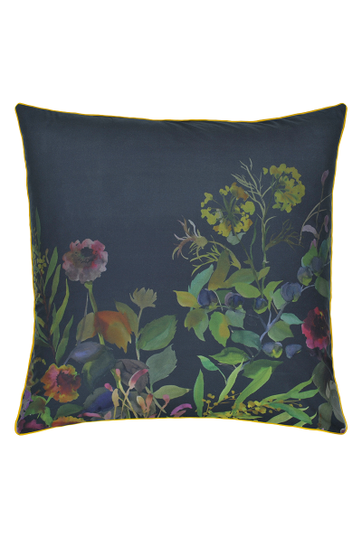 DESIGNERS GUILD Taie d'oreiller imprim&eacute;e en percale de coton, Indian Sunflower