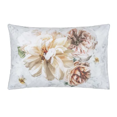 DESIGNERS GUILD Taie d'oreiller imprim&eacute;e en percale de coton, Pahari Tuberose