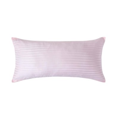 HOMESCAPES Taie d'oreiller Rose 100% coton Egyptien 330 fils 40 x 80 cm